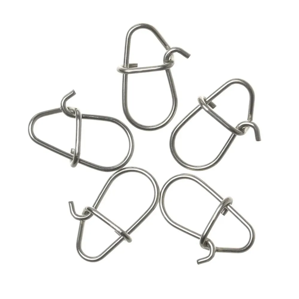 100pcs Fishing snap clip easy line connectors Safety Tackle Lures Connector