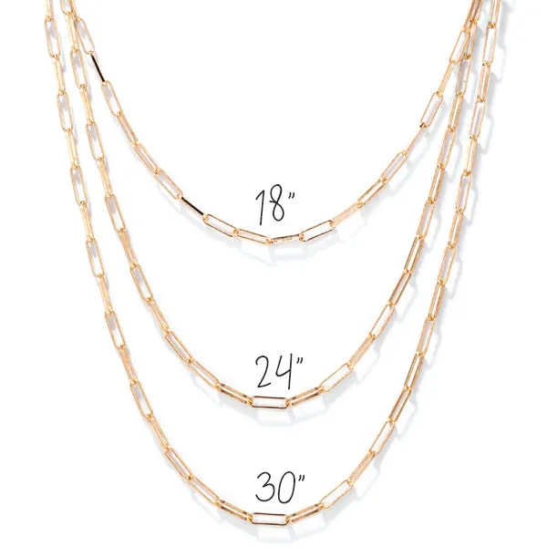 14K Gold Leilou Chain: 18", 24" or 30"