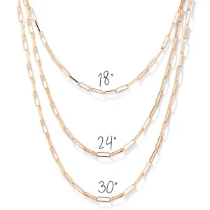 14K Gold Leilou Chain: 18", 24" or 30"