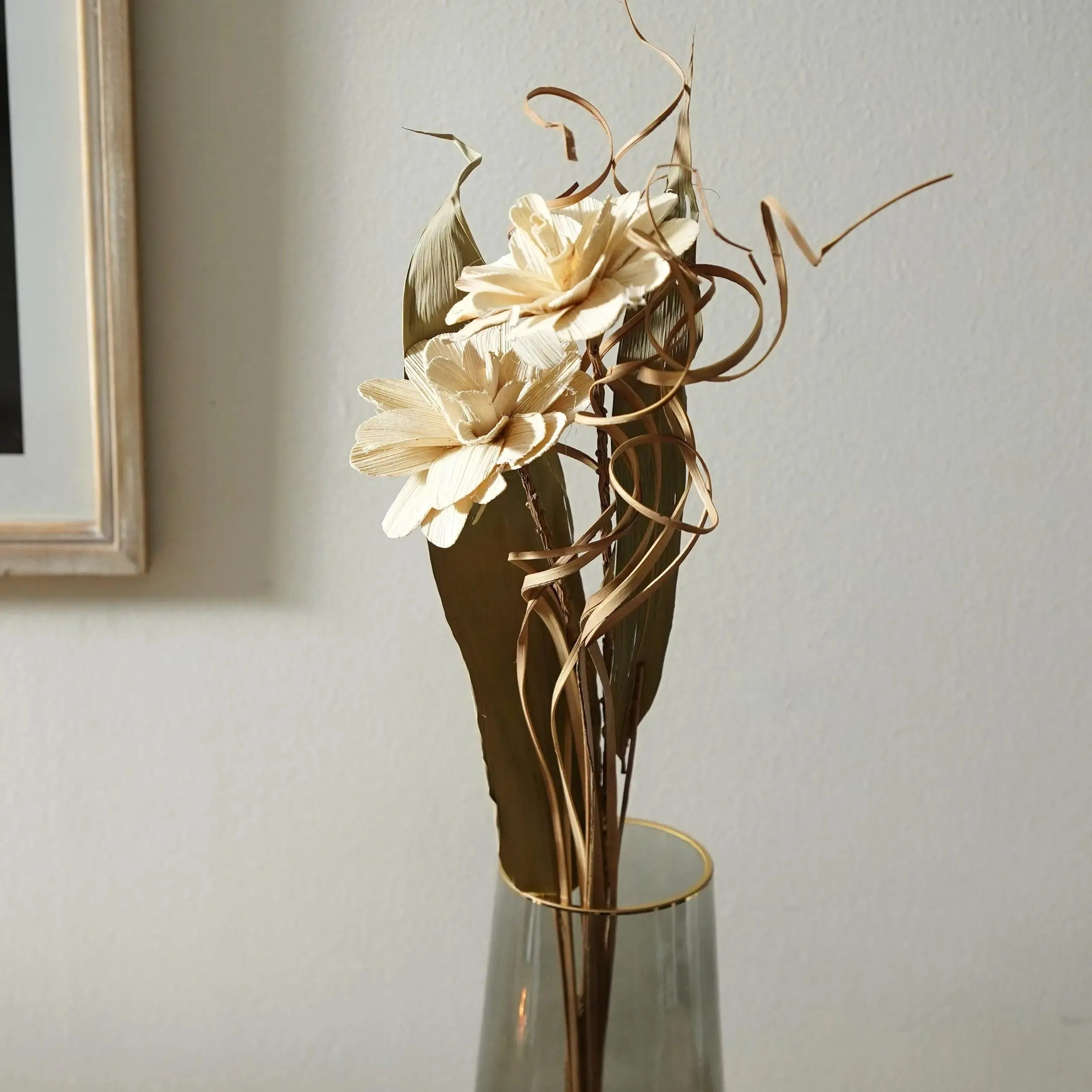 24" Betal Leaf Rose Bunch