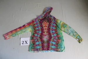 2X Long Sleeve Hooded Shirt