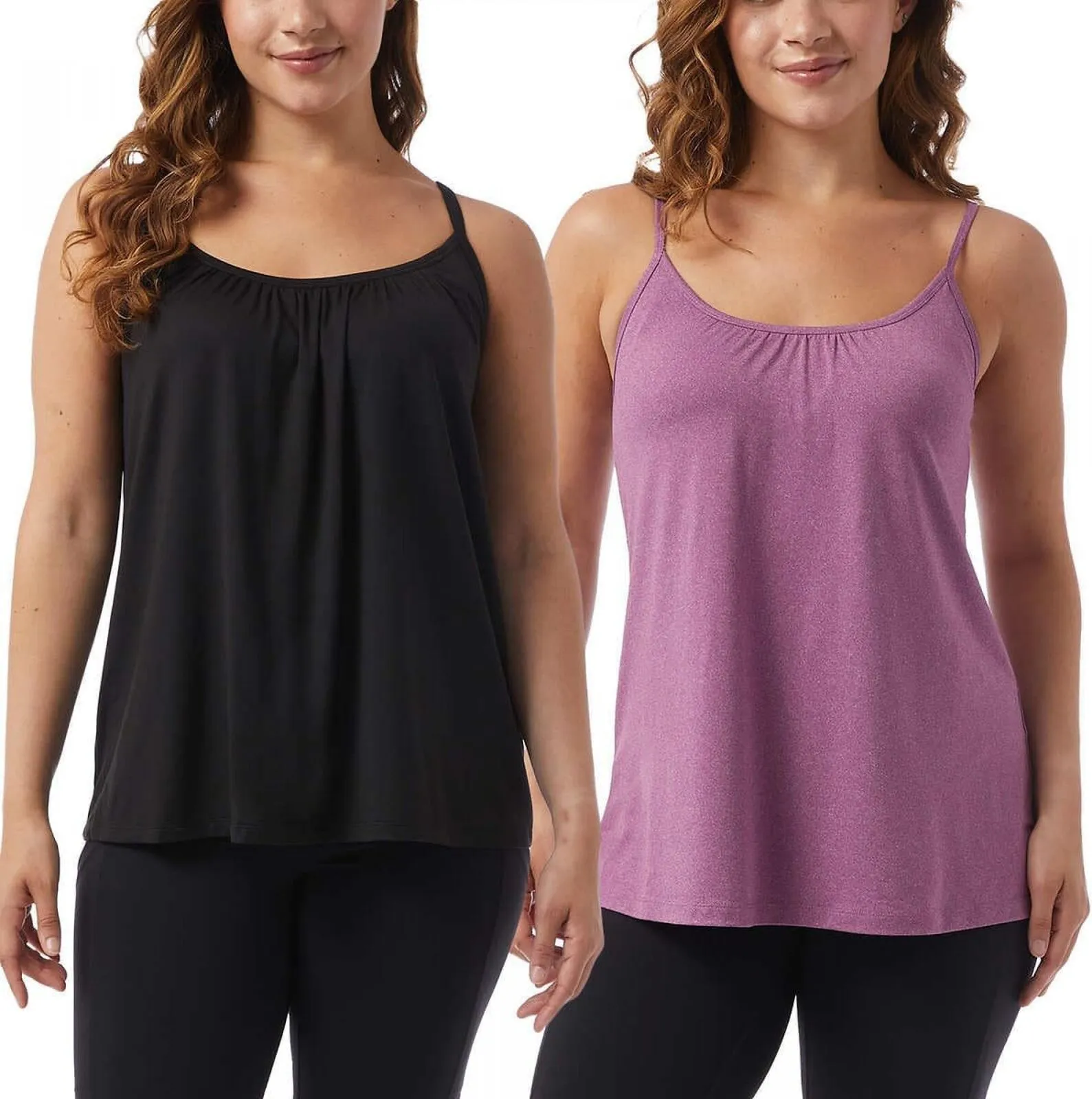 32 Degrees Cool Womens Lightweight Top Cami 1560459 Heather Plum Purple L