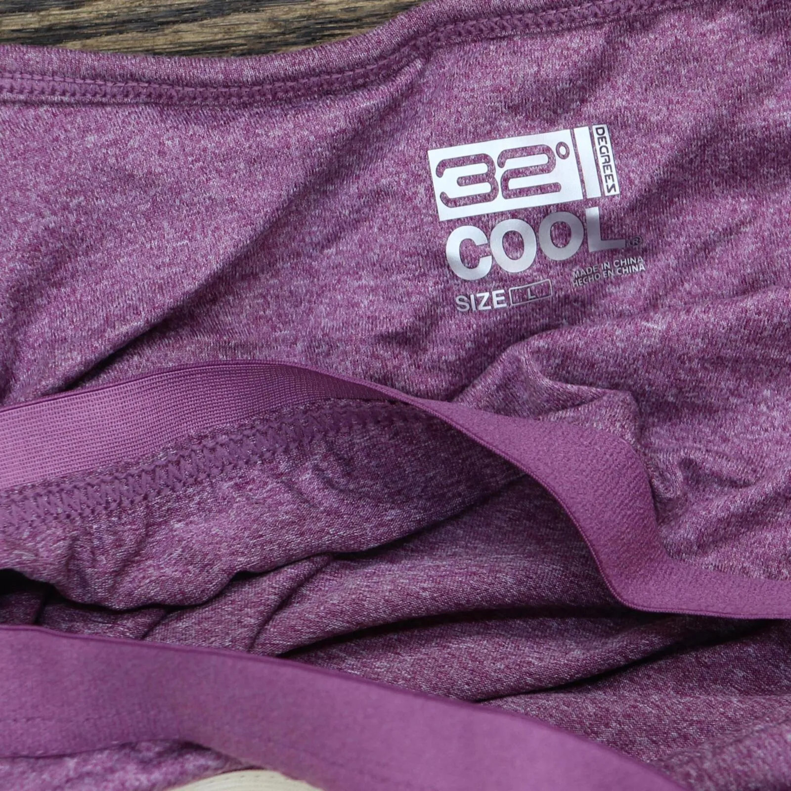 32 Degrees Cool Womens Lightweight Top Cami 1560459 Heather Plum Purple L