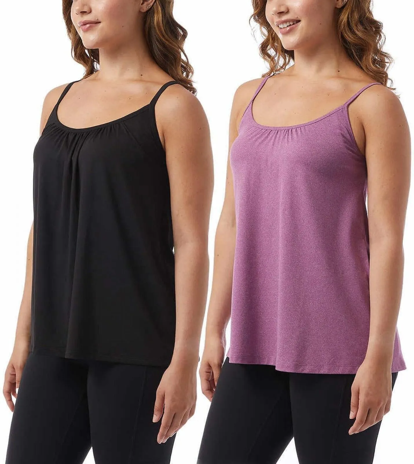 32 Degrees Cool Womens Lightweight Top Cami 1560459 Heather Plum Purple L