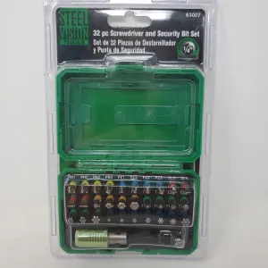 32 piece screwdriver bit and security set ap8