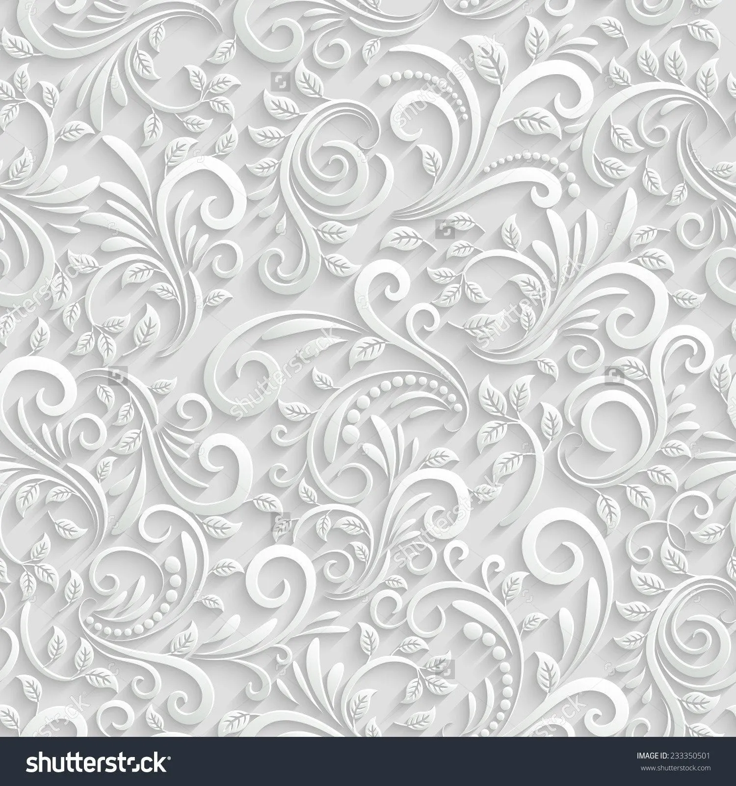 3D Floral Pattern  Backdrop