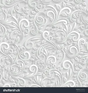 3D Floral Pattern  Backdrop