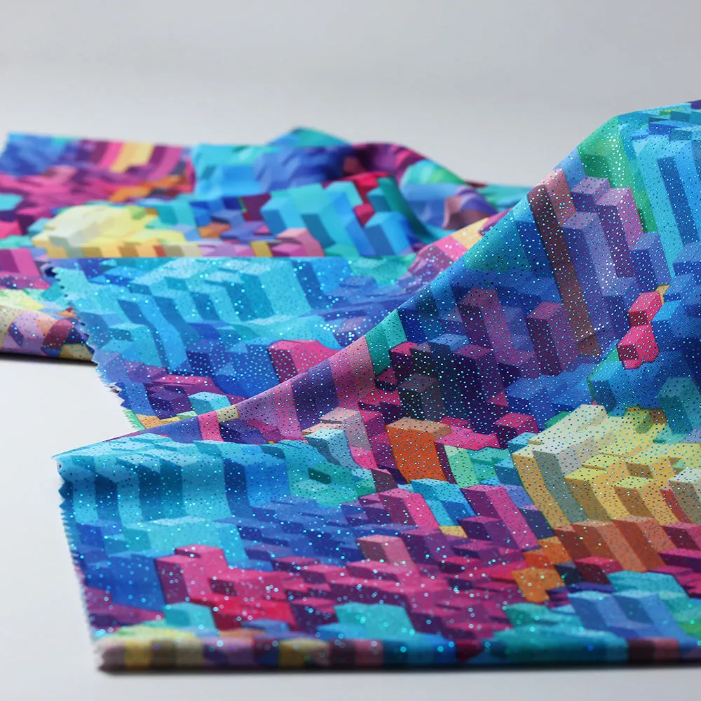 3D Vision / Printed Poly Spandex Fabric