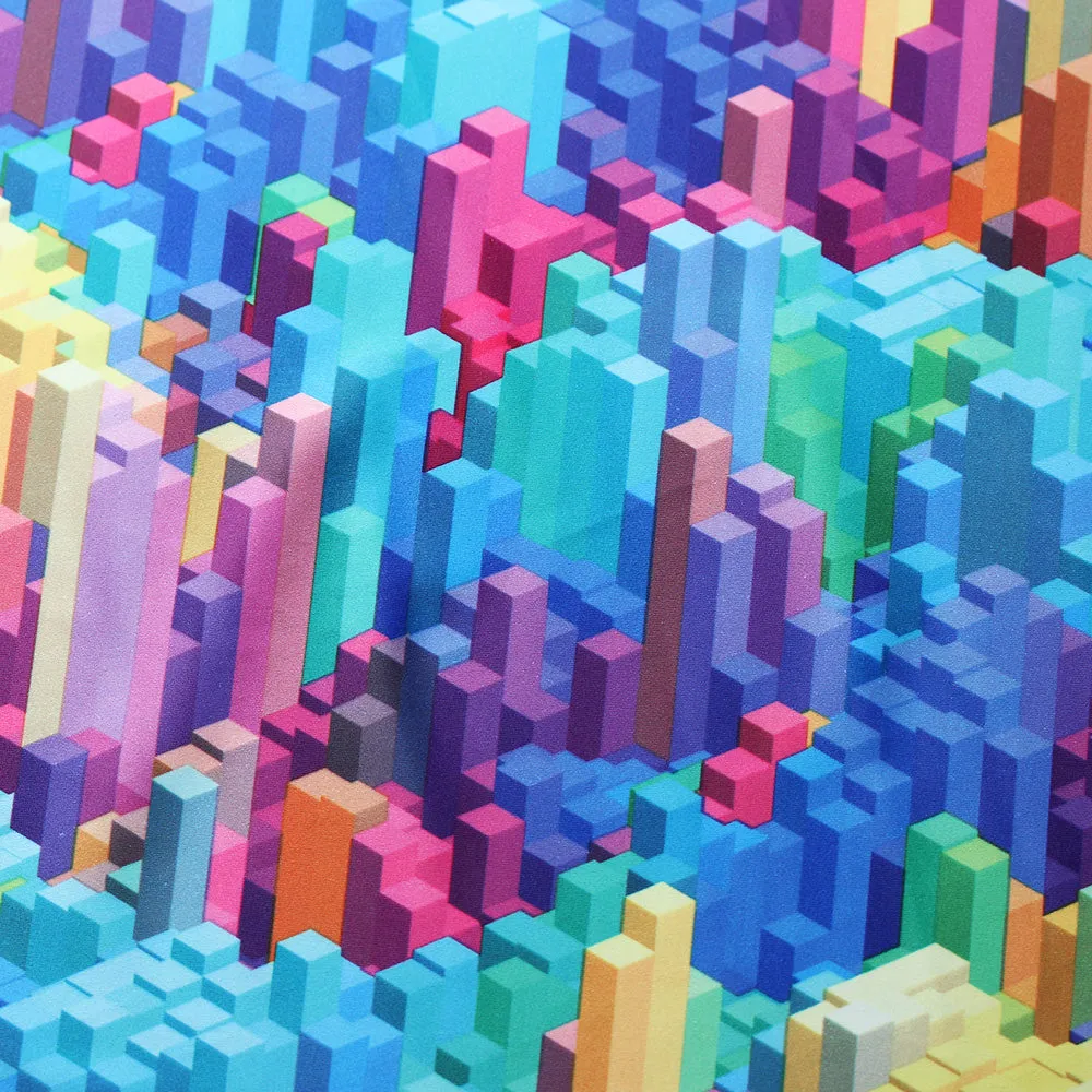 3D Vision / Printed Poly Spandex Fabric