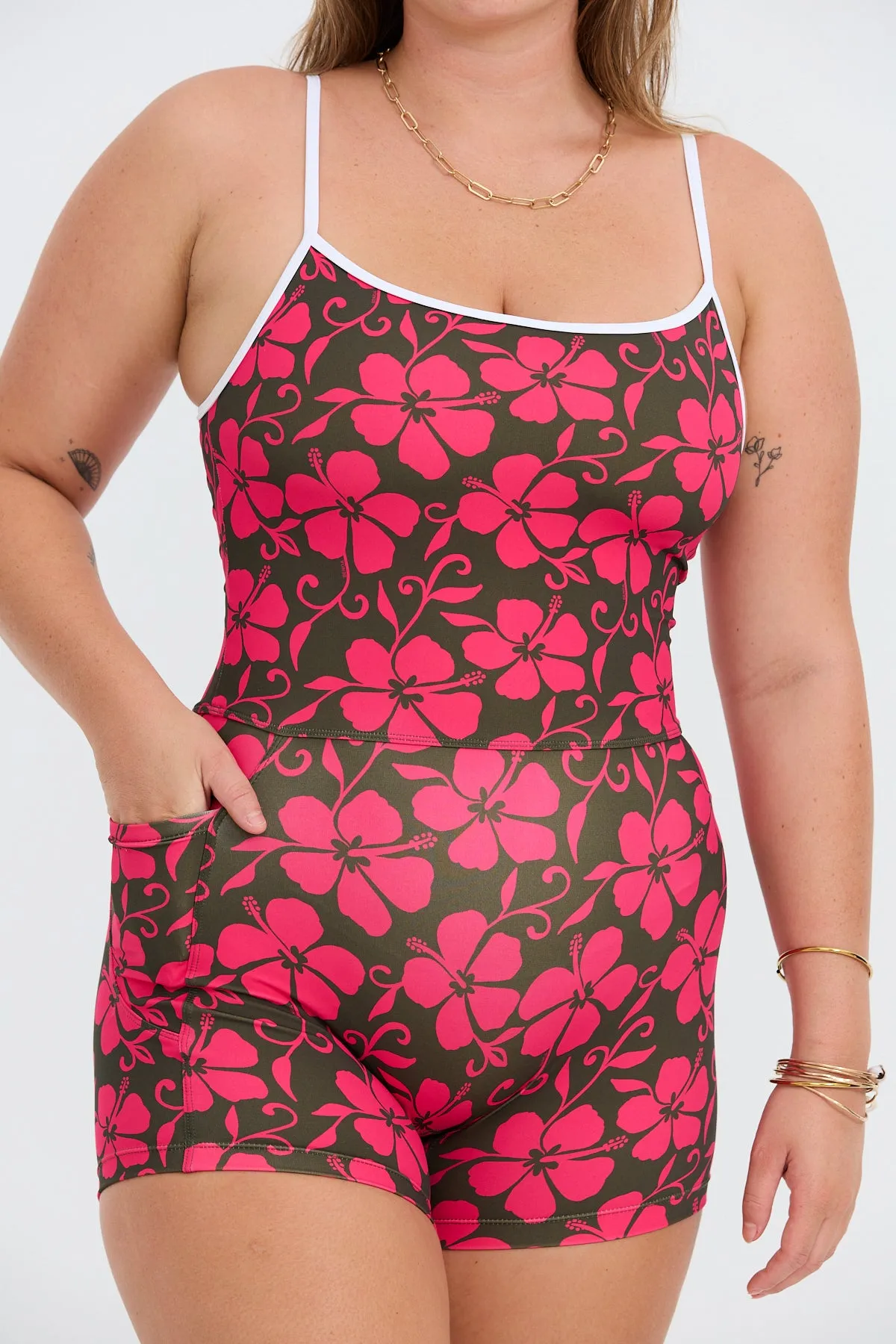 3" Active Romper - Pupukea Pink
