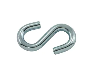 3" X 0.312  Bright Zinc "S" Hook, Lot 25