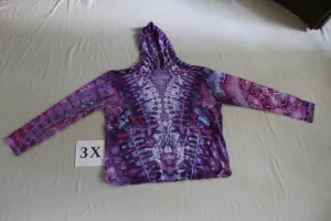 3X Long Sleeve Hooded Shirt