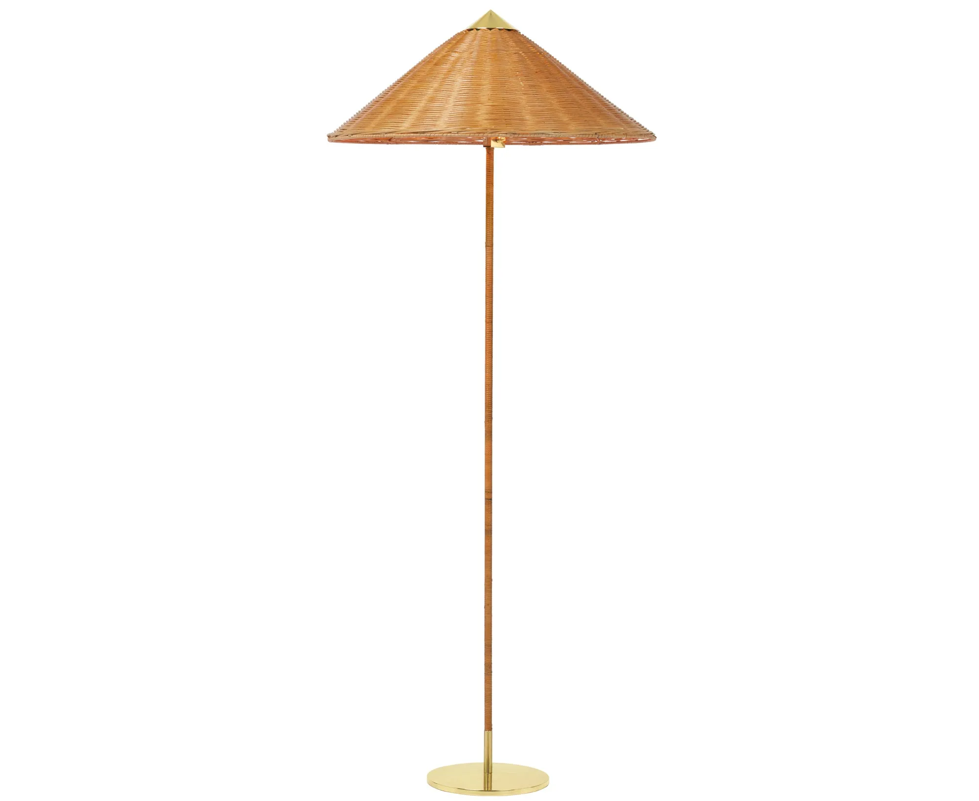 9602 Floor Lamp, Wicker