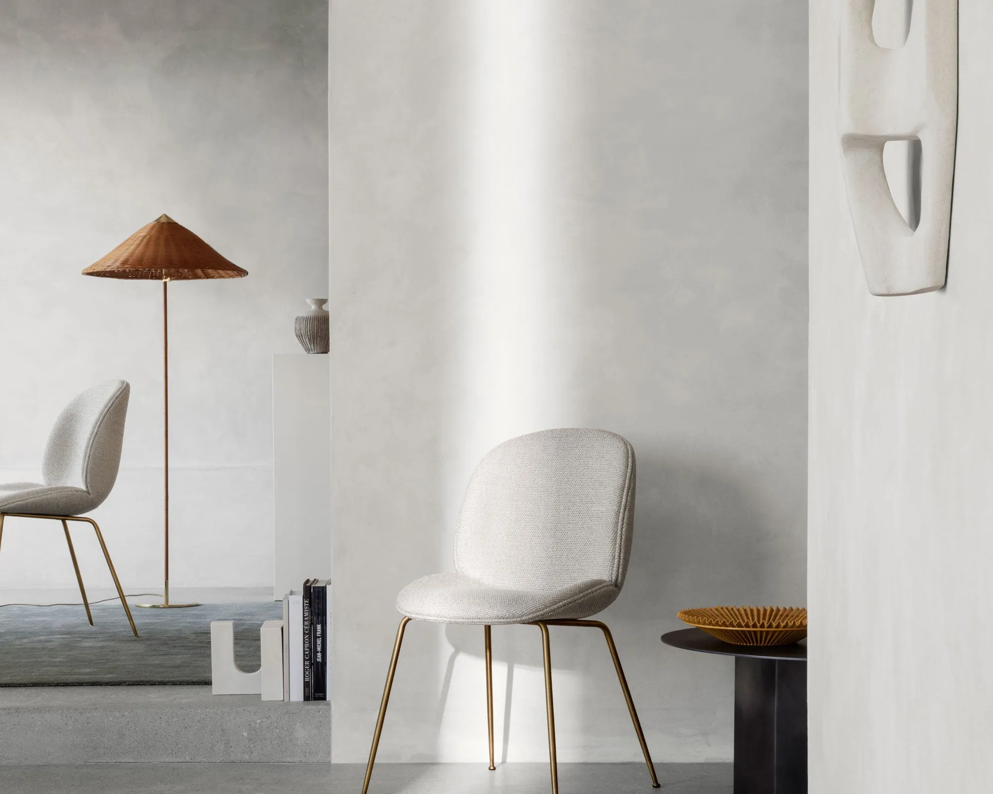 9602 Floor Lamp, Wicker