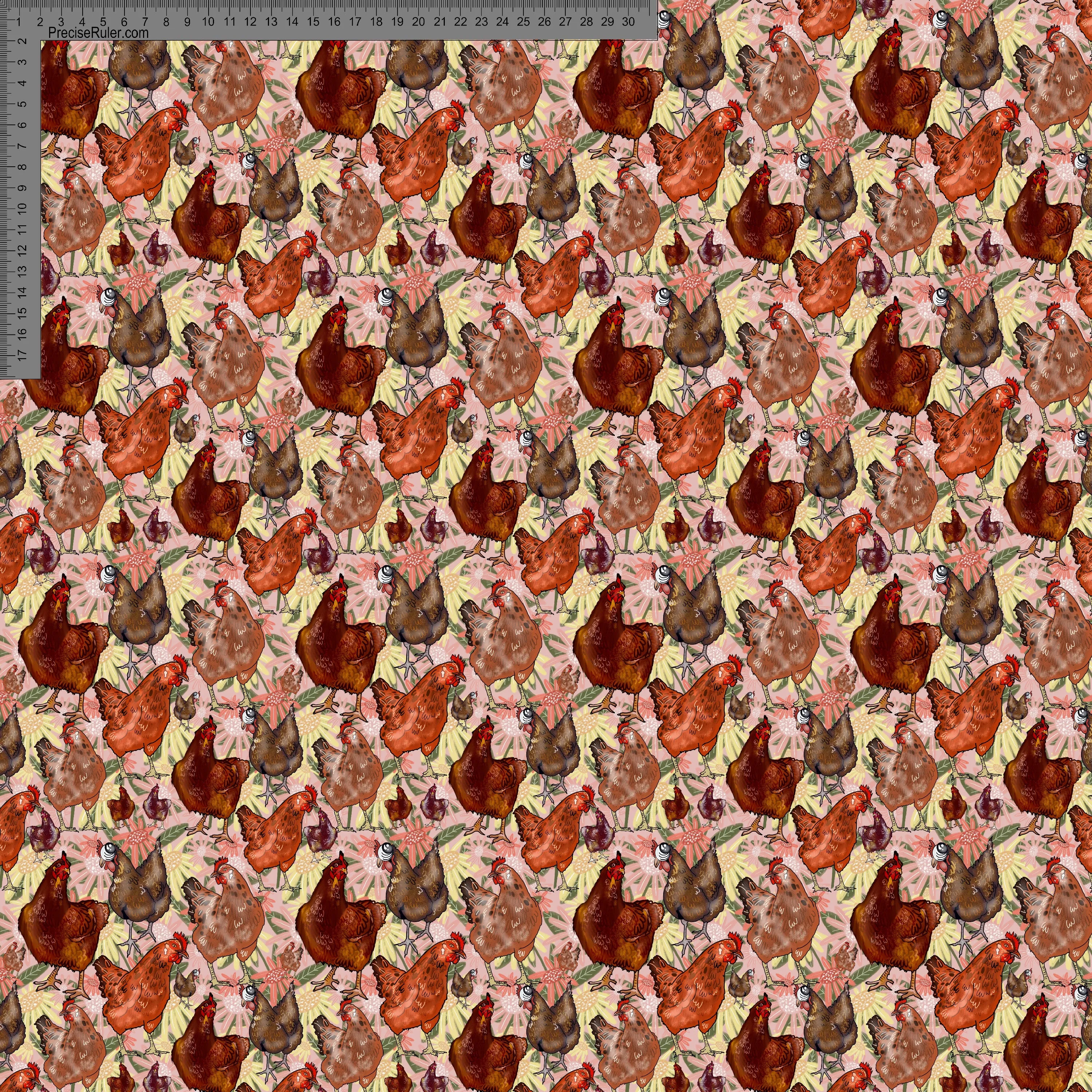 A Spring in the chooks pen - Sarah McAlpine Art- Custom Pre Order