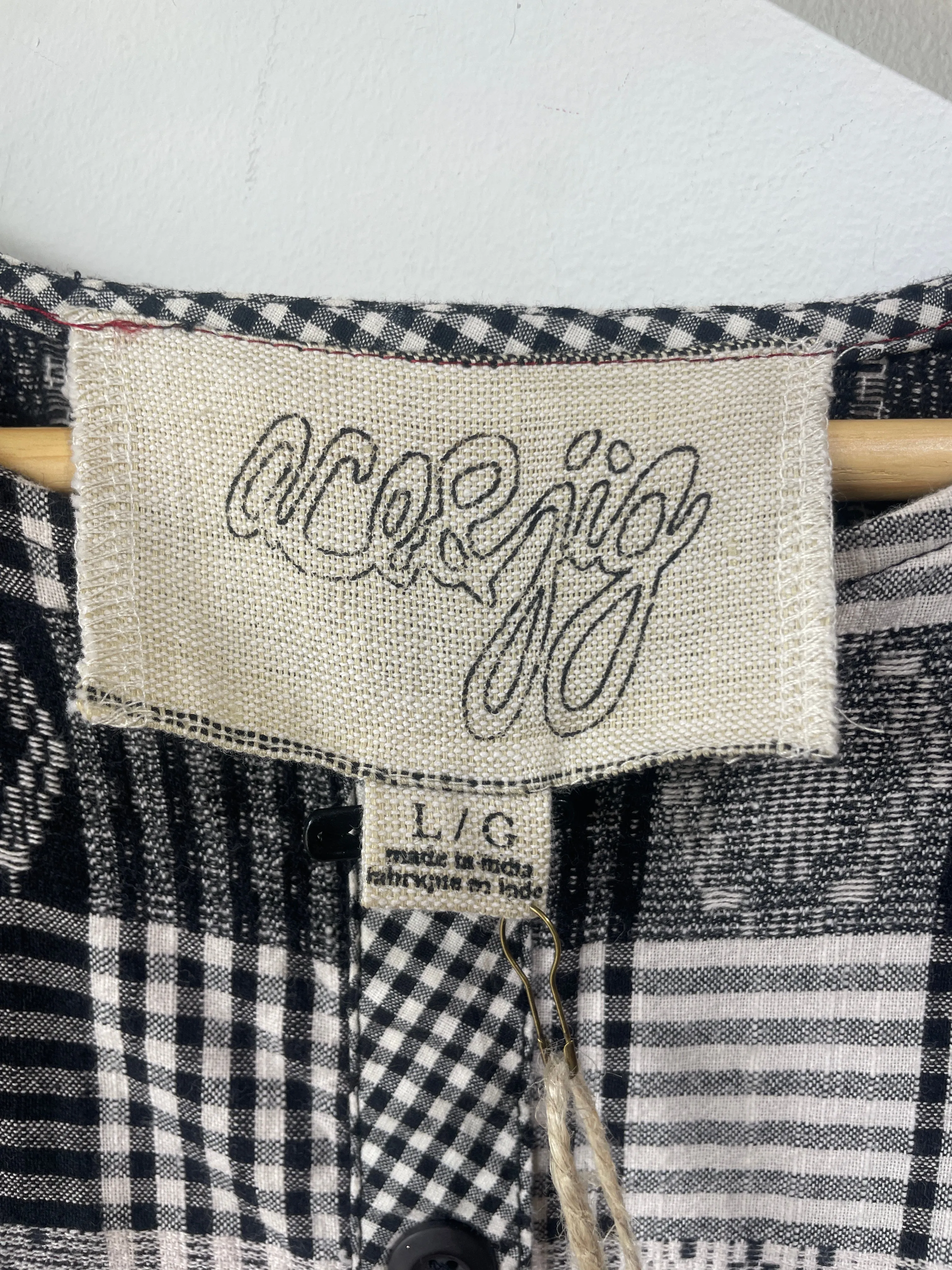 Ace & Jig Black and White Checkered Dress