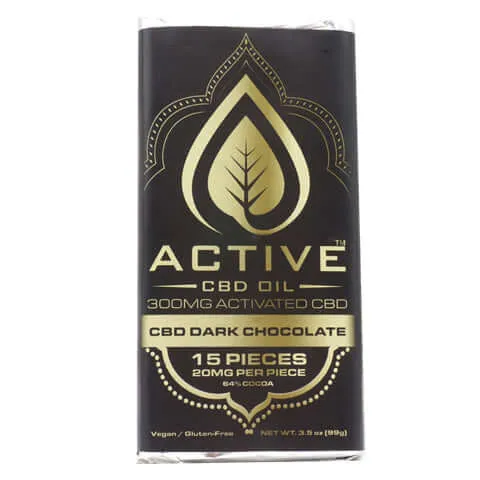 Active CBD Oil - Dark Chocolate Bar