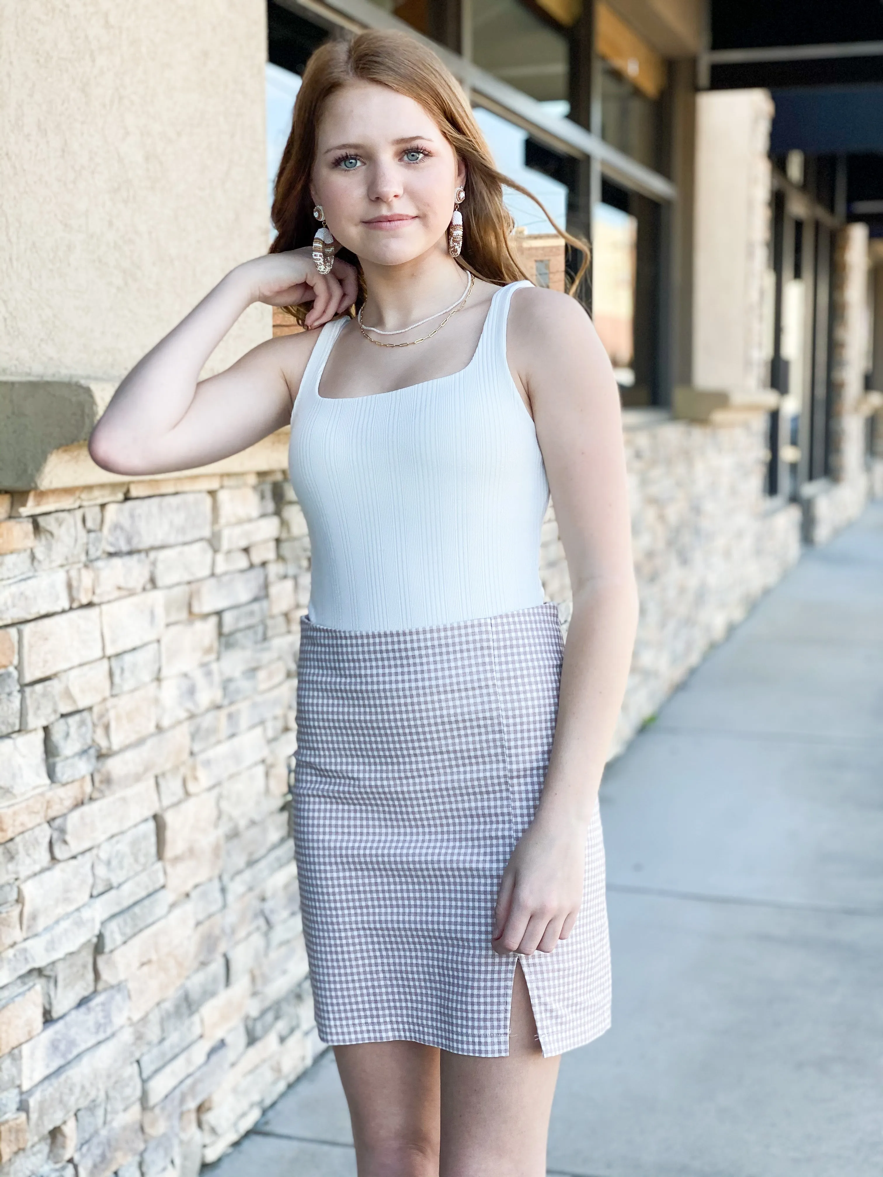 All Checked Out Skirt