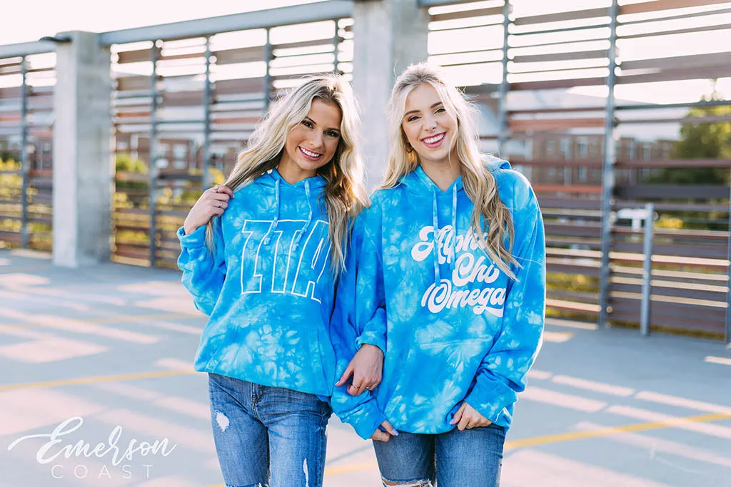 Alpha Chi Omega Tie Dye PR Hoodie