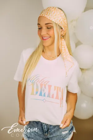 Alpha Delta Pi Recruitment Colorful Tee