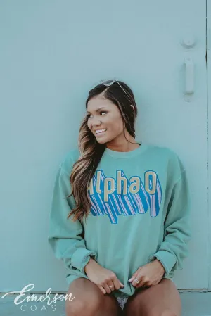 Alpha O Block Letters PR Sweatshirt