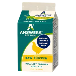 Answers Detailed Formula Chicken Raw Cat Food