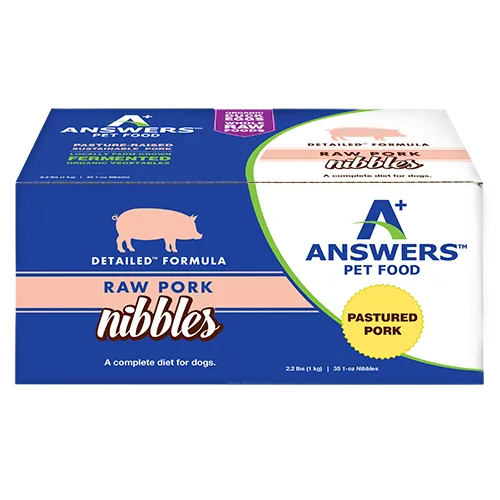 Answers Detailed Formula Pork Raw Dog Food