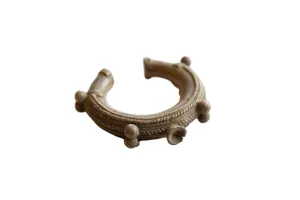 Antique African Bronze Detailed Cuff Bracelet