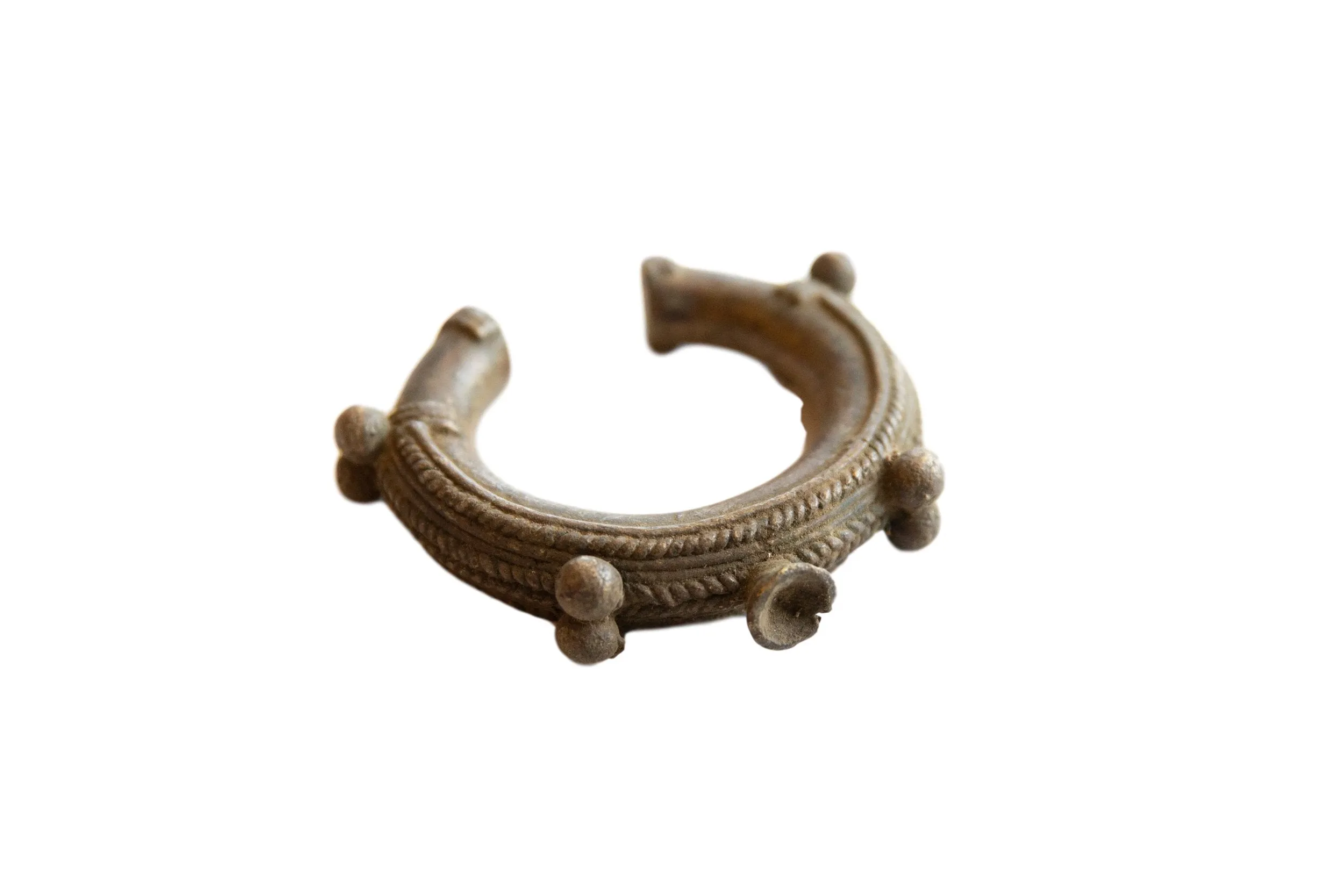 Antique African Bronze Detailed Cuff Bracelet