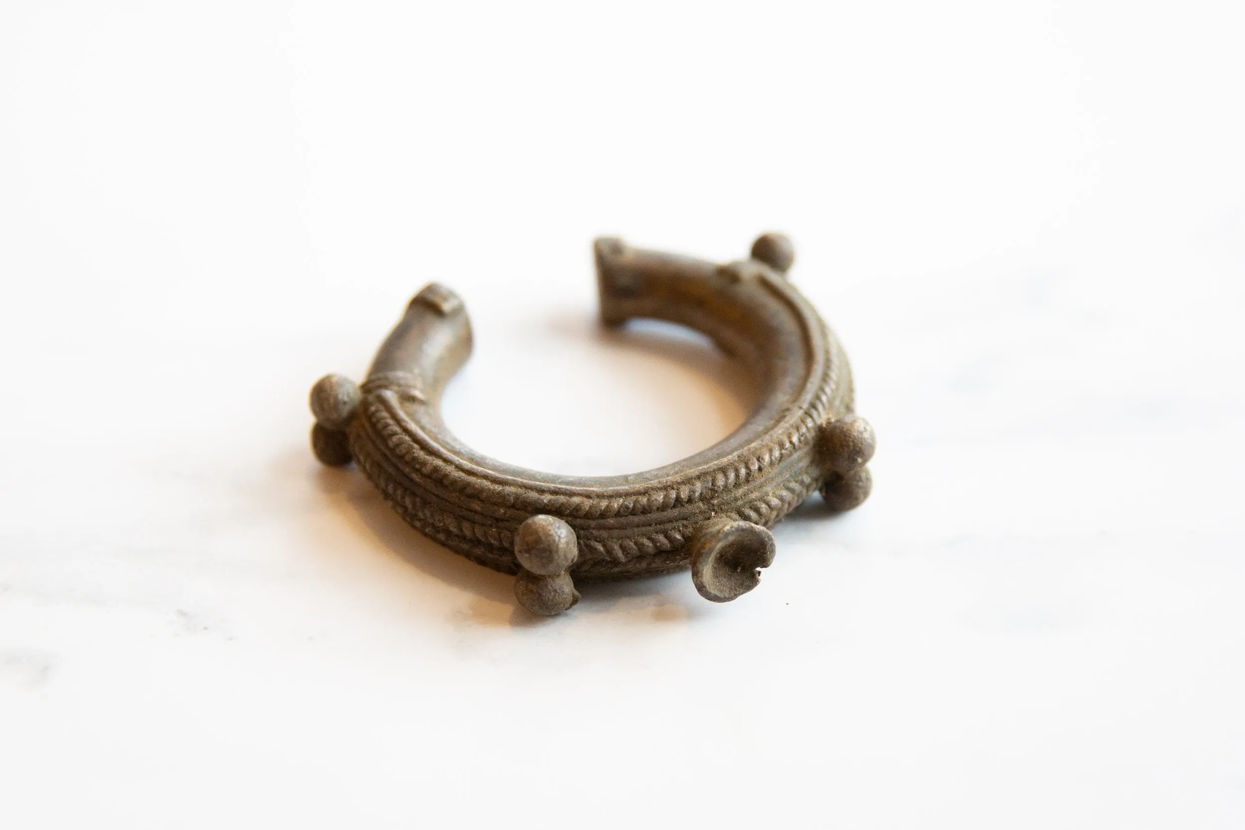Antique African Bronze Detailed Cuff Bracelet