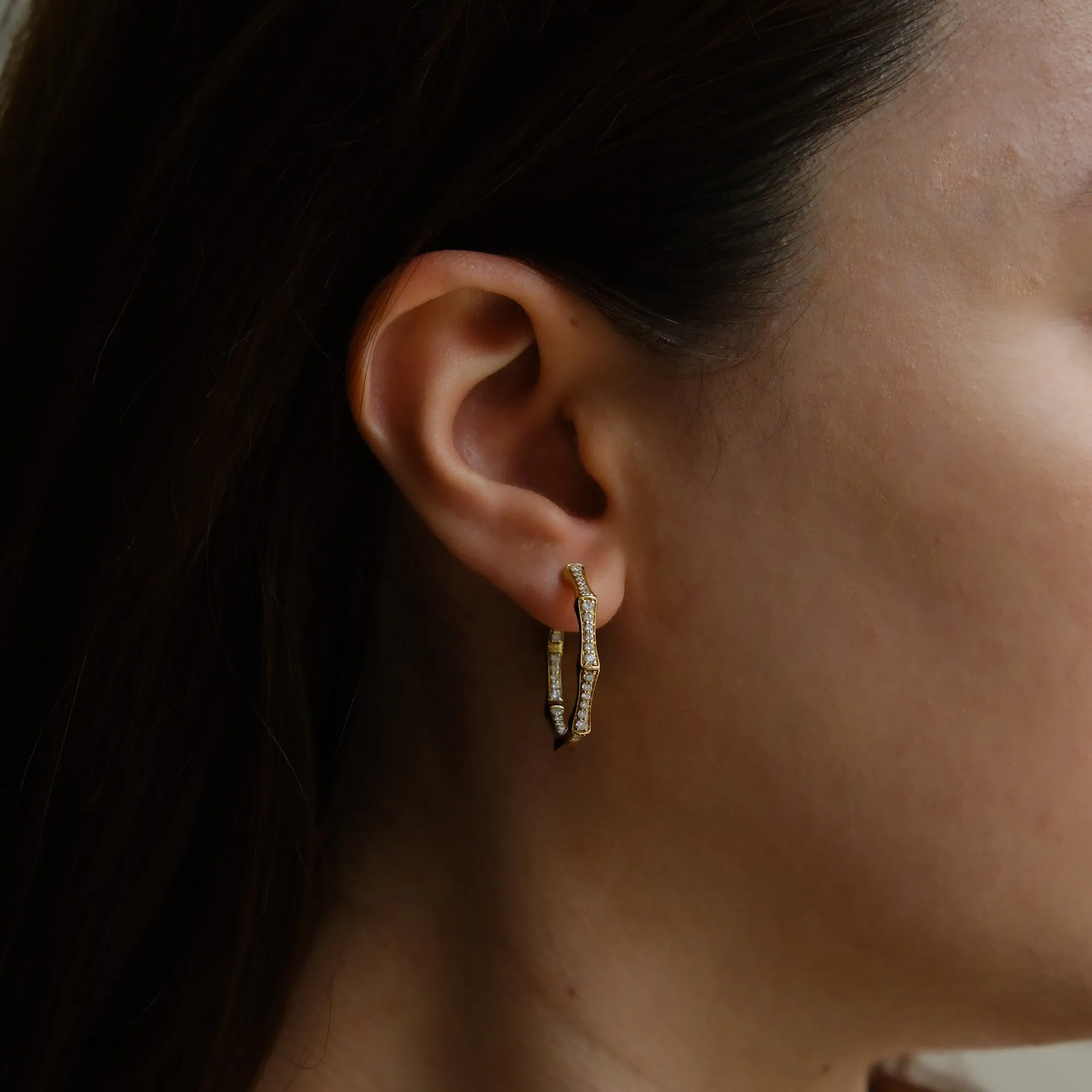 Arles Diamond Hoop Earrings