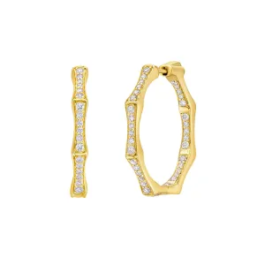 Arles Diamond Hoop Earrings