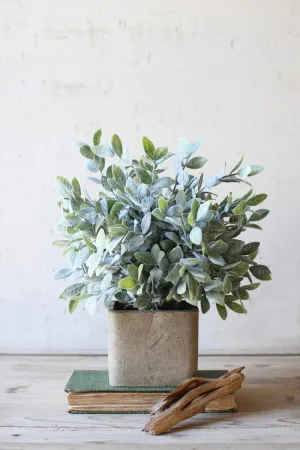 Artificial Sage Bush In a Square Pot (Pack of 4)
