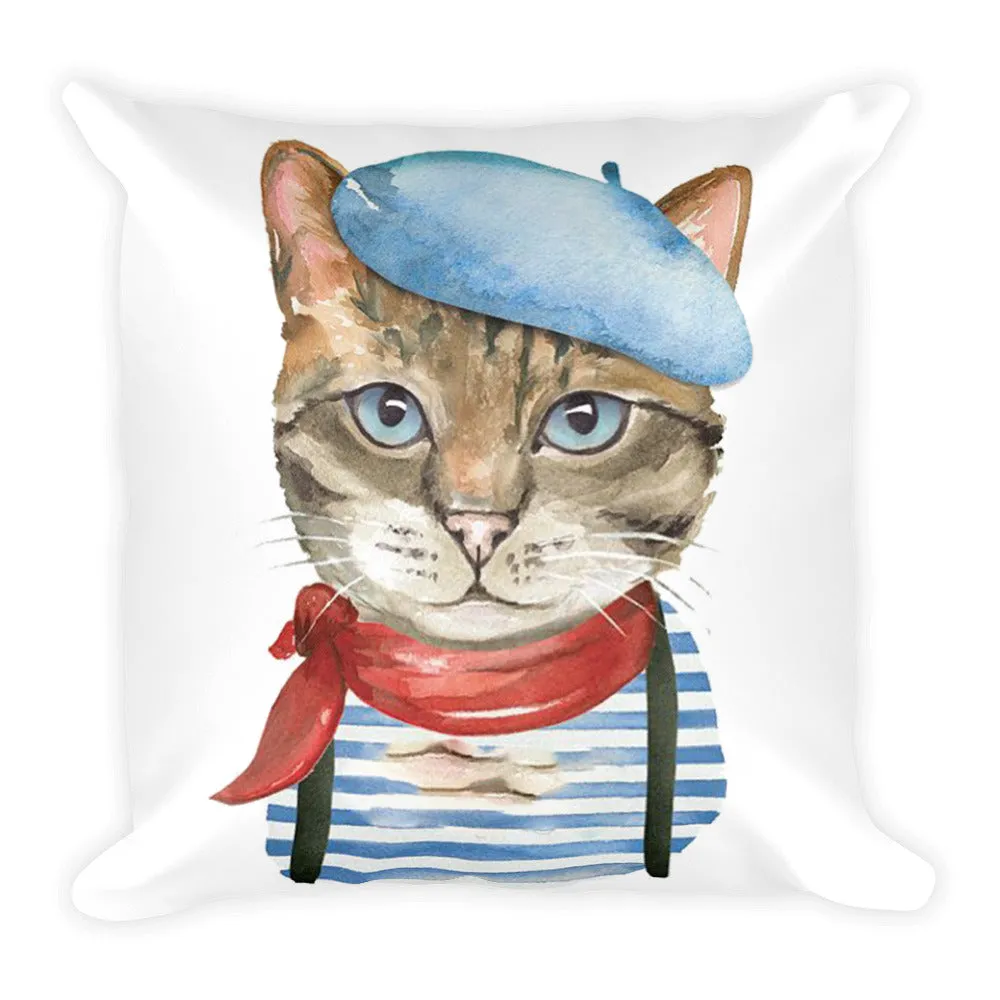 Artistic Cat Pillow