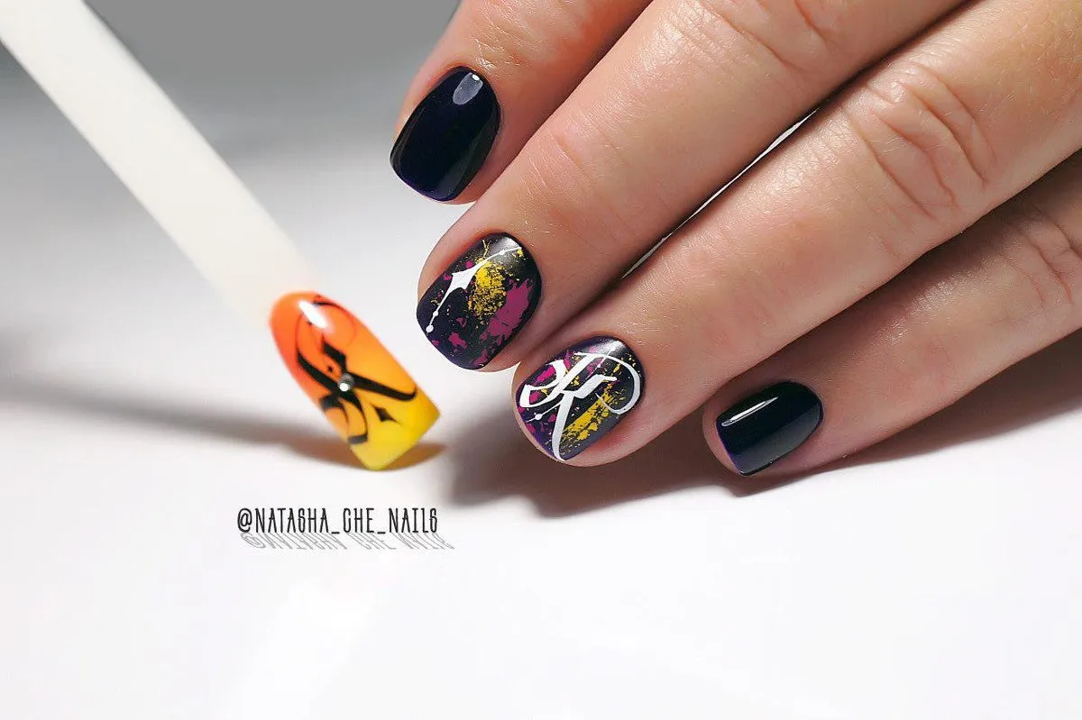 Artistic Nail Calligraphy