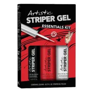 Artistic nail design 3pc striper gel kit - essentials
