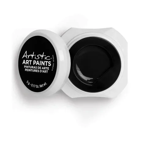 Artistic nail design nail art paints - black crème