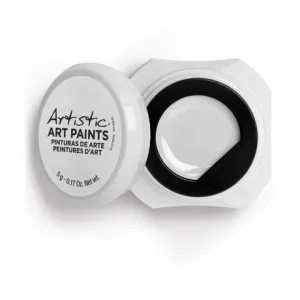 Artistic nail design nail art paints - white crème