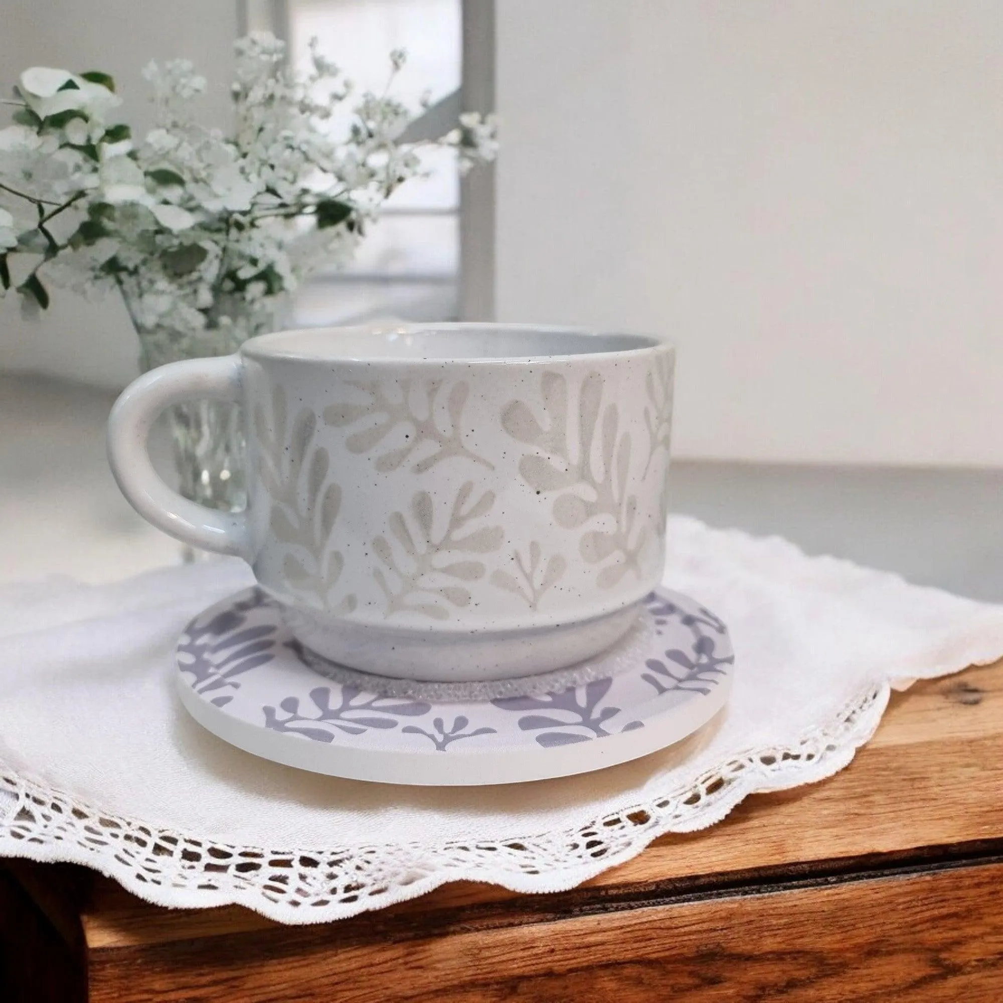 Artistic Patterns - Ceramic Mugs with Coasters