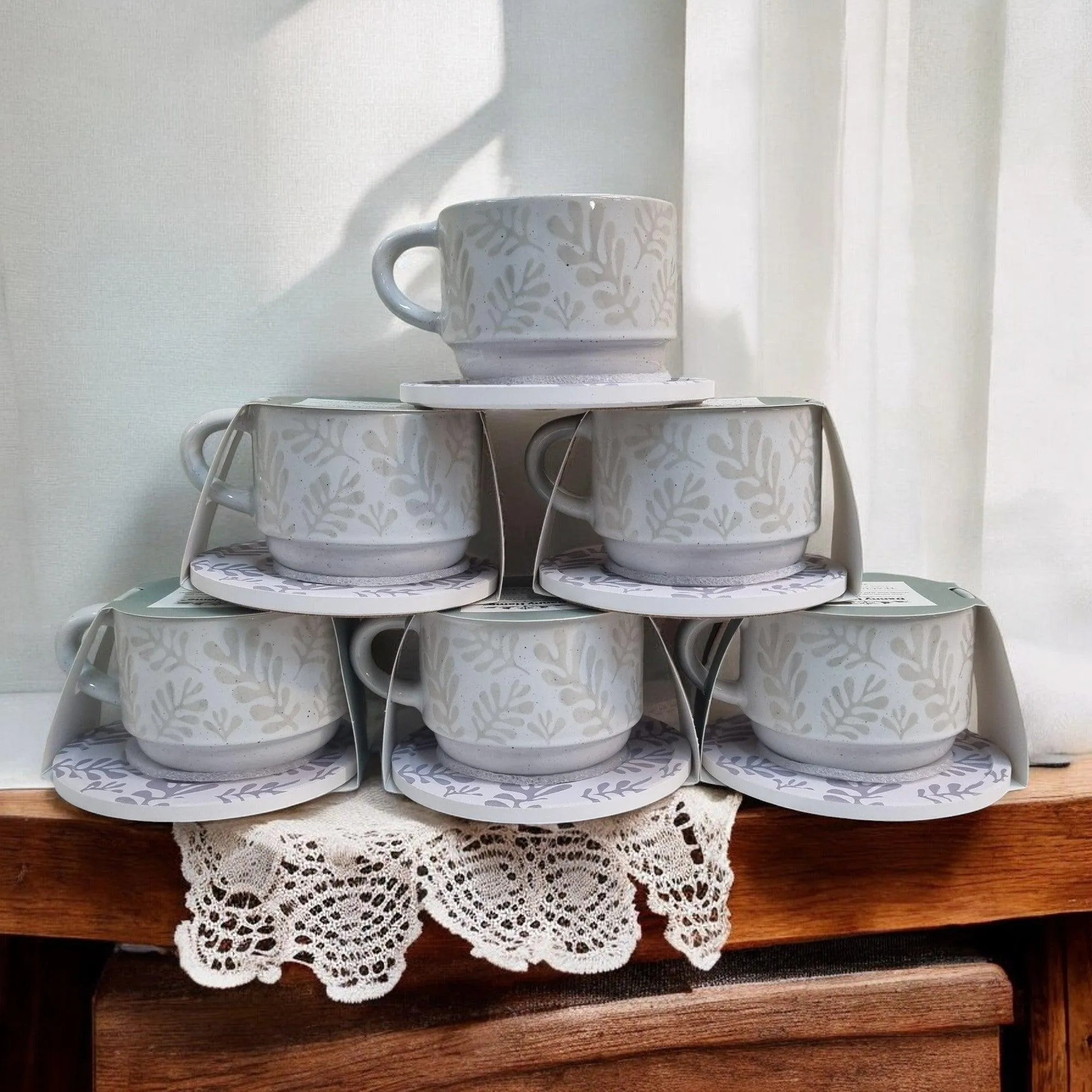 Artistic Patterns - Ceramic Mugs with Coasters