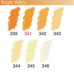 ARTISTS Soft Pastels - Sennelier - PASTEL L'ECU - SINGLE -	343	-	Bright Yellow 343