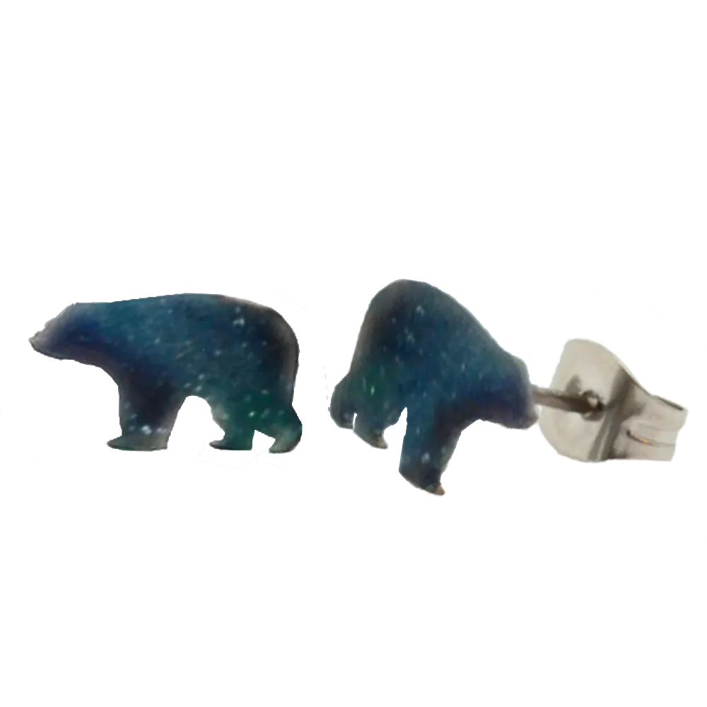 Aurora Bear post earrings, Item# 0127