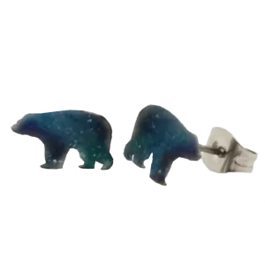 Aurora Bear post earrings, Item# 0127