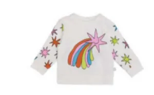 BABY GIRL SWEATSHIRT WITH STARS PRINT