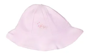 Baby Girl's Pink Checkered Fish Sunhat