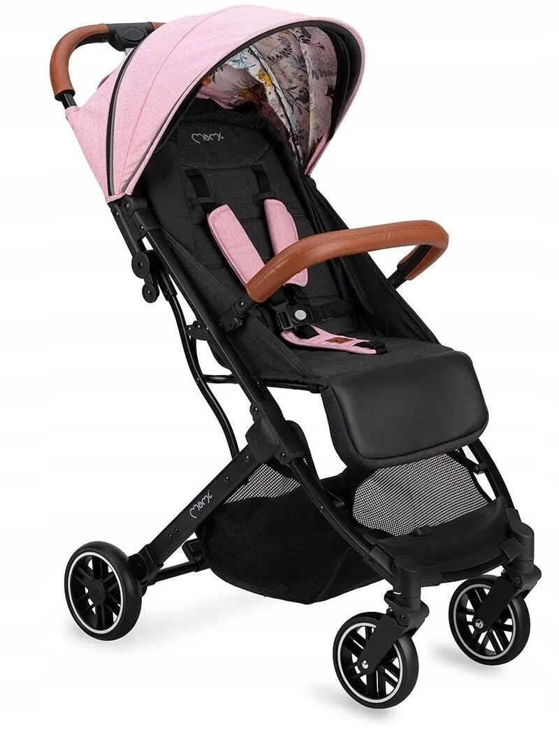 Baby Stroller MOMI ESTELLE Pink Lightweight Maneuverable Folded Pushchair