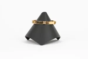 Baguette Diamond, Vermeil Bangle Bracelet