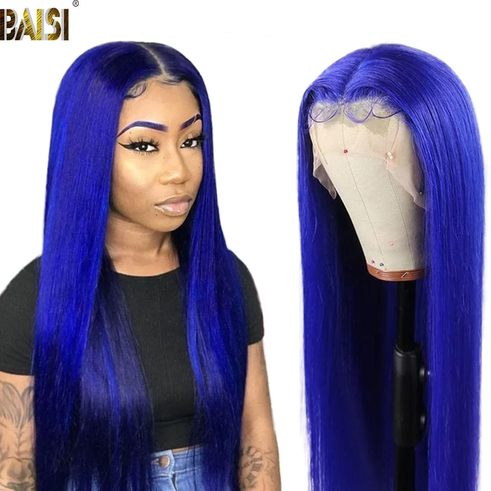 BAISI Colorful Lace Wig Straight