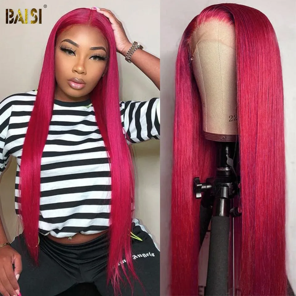BAISI Colorful Lace Wig Straight