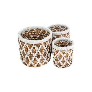 Banana Leaf Planter Storage Basket Set of 3